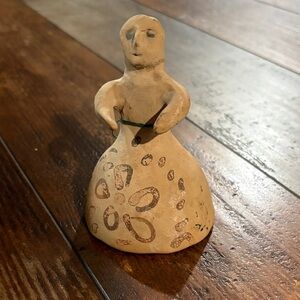 Handcrafted lady Clay bell
